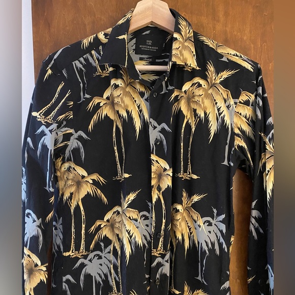 Scotch & Soda Flashy Palm Tree Print Shirt - Picture 3 of 4